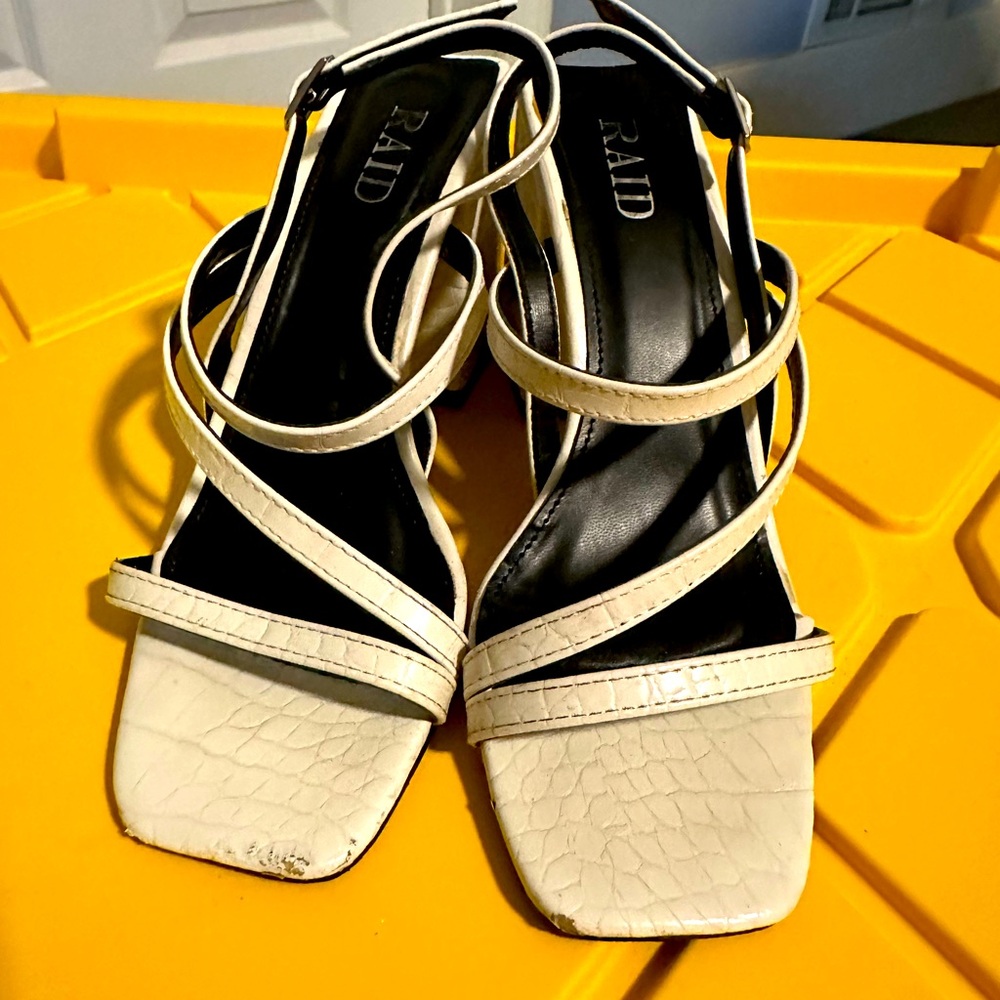 Women's White Strappy Sandals